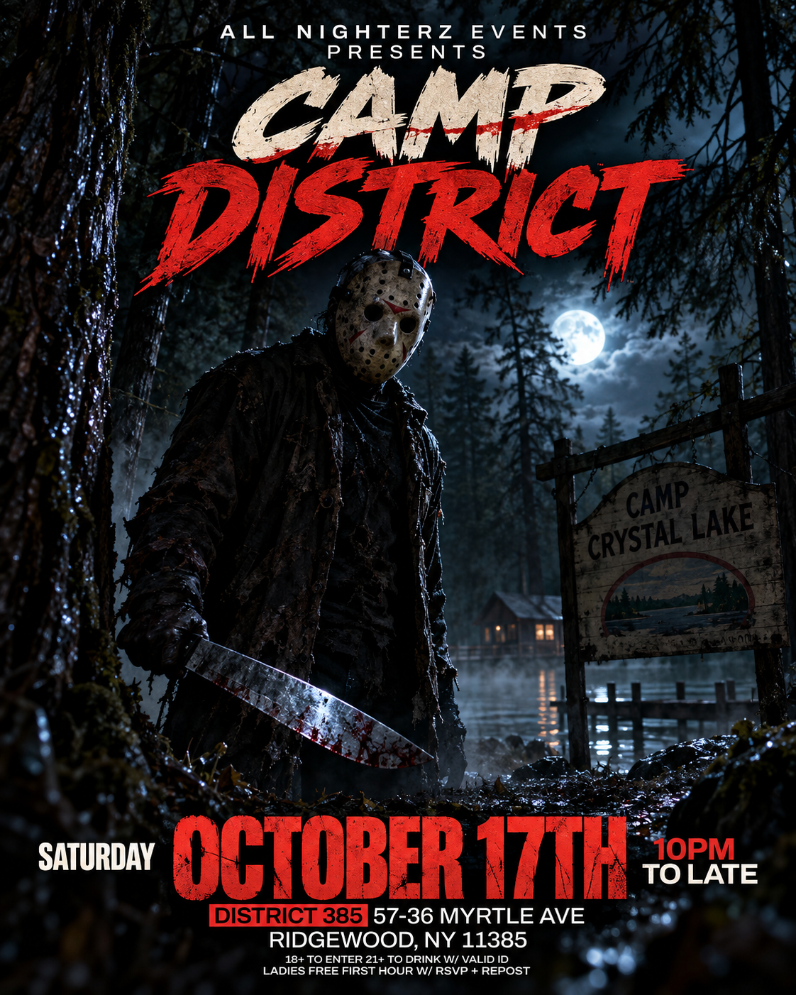 CAMP DISTRICT event artwork
