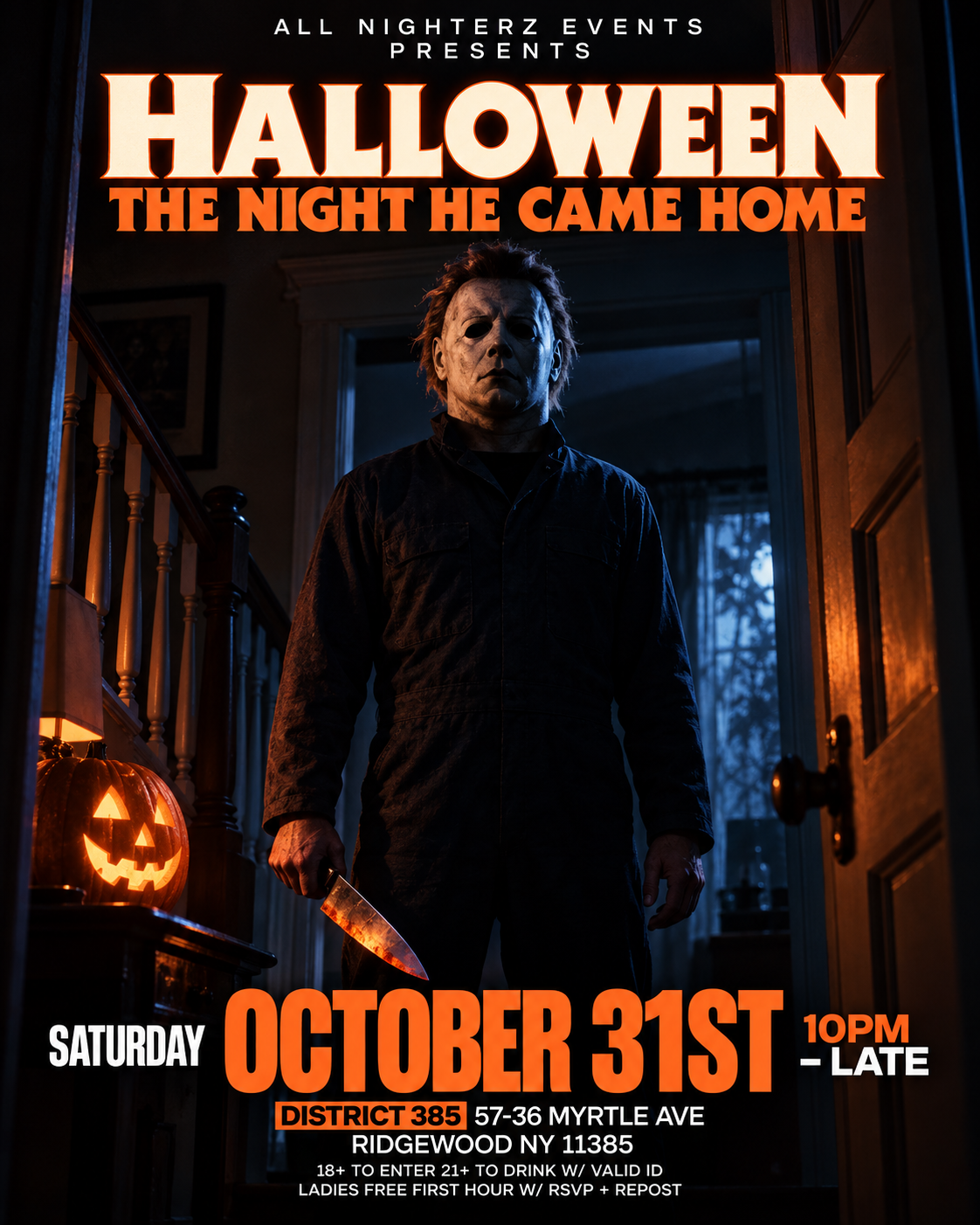 HALLOWEEN: THE NIGHT HE CAME HOME event artwork